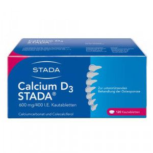 CALCIUM D3 STADA 600 mg/400 I.E. Kautabletten